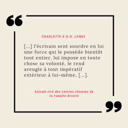 Madame lit une lettre de Charlotte Brontë