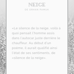 Madame lit des extraits de Neige