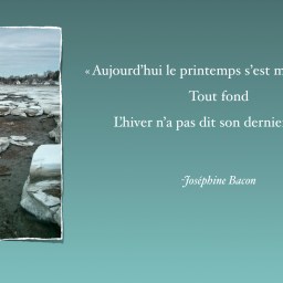 Madame lit «Aujourd&rsquo;hui le printemps…»